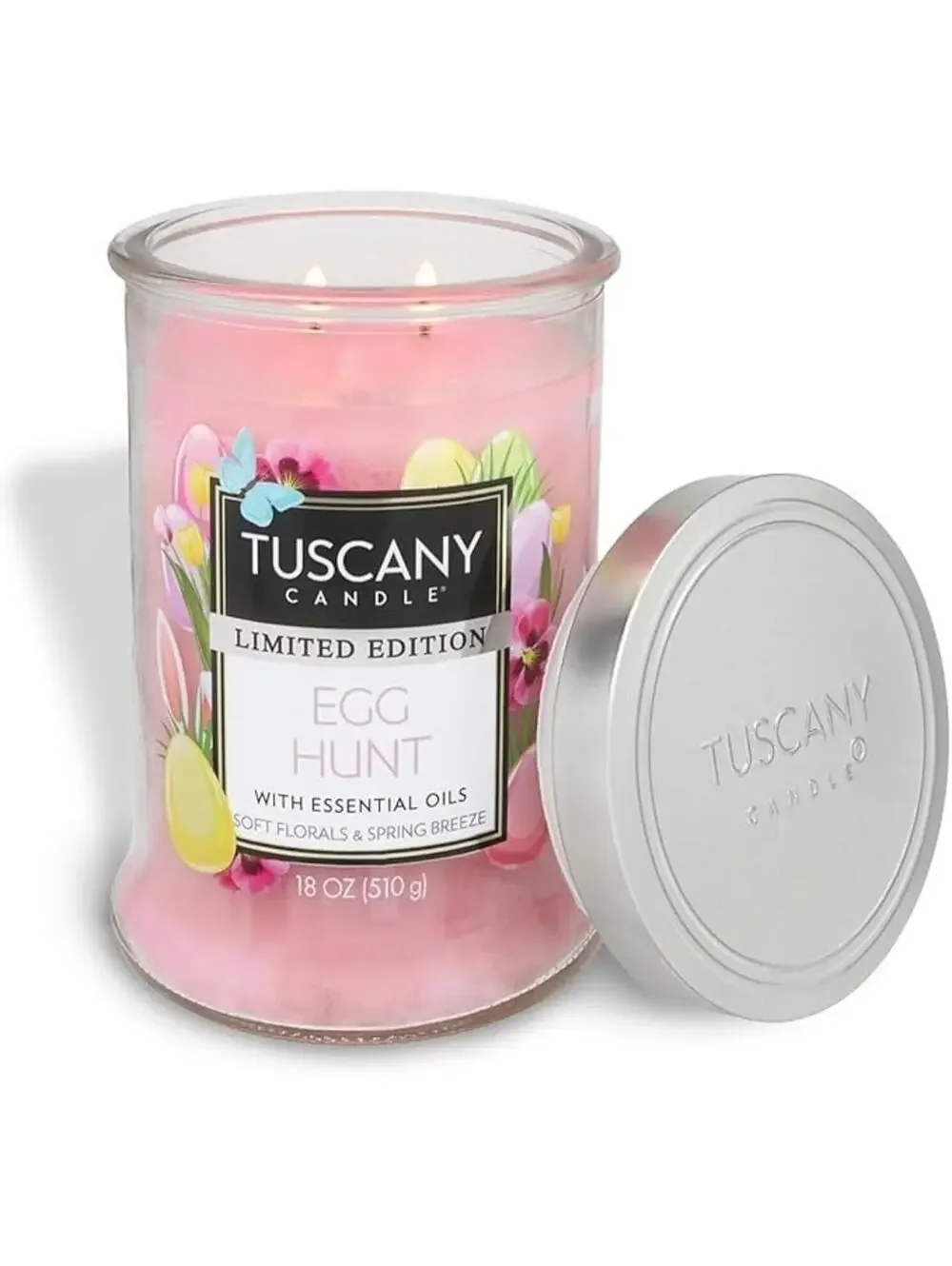 Tuscany Candle Egg Hunt W/ Essential Oils Soft Floral & Spring Breeze 18oz